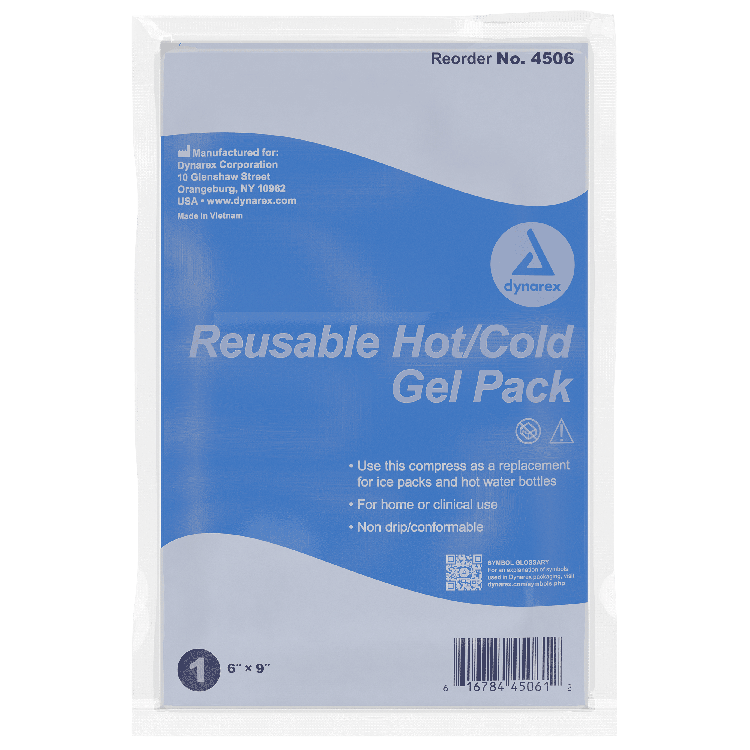 Compress Hot / Cold Pack Dynarex General Purpose Small 6 X 9 Inch Gel Reusable by Dynarex Corporation  ID 4506